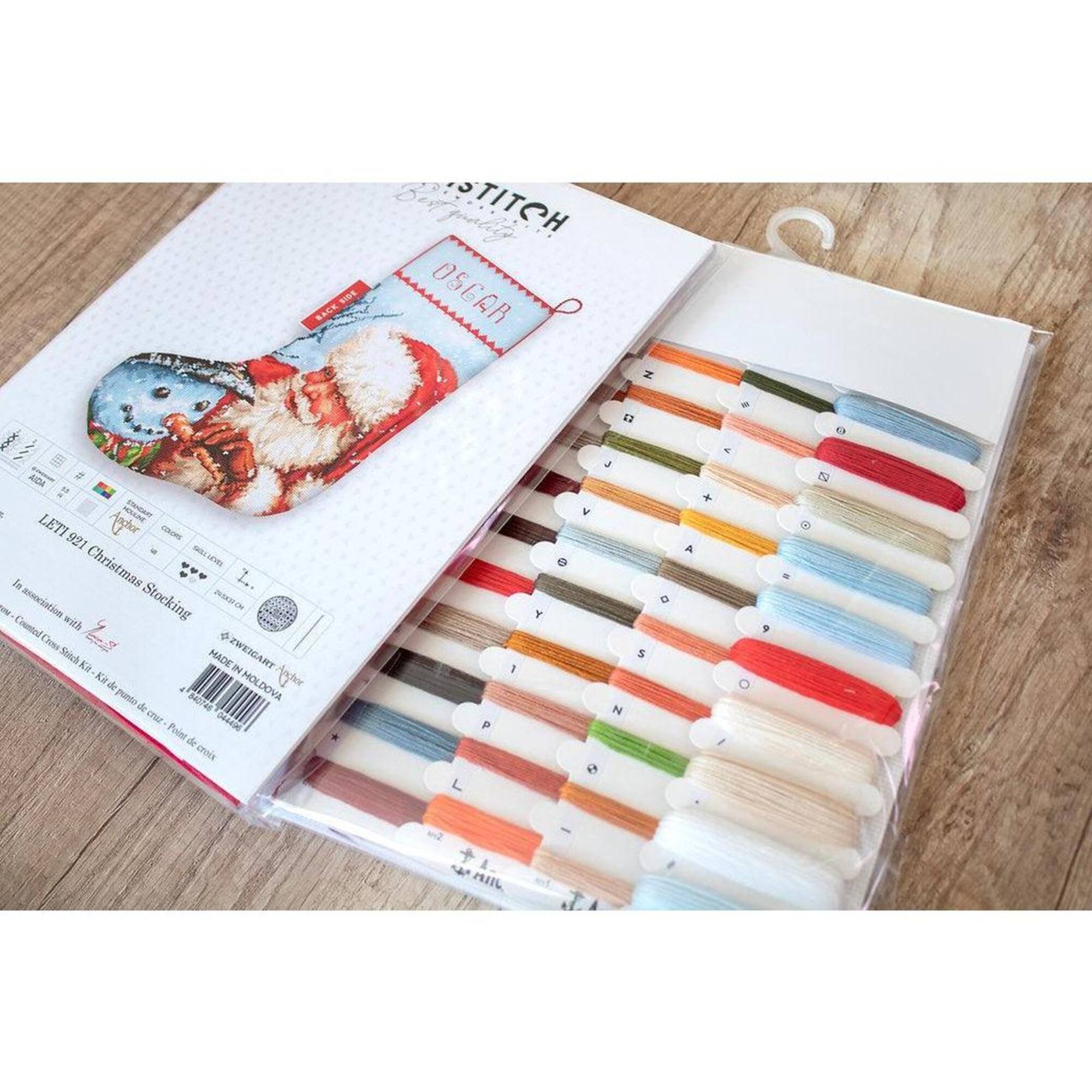 Letistitch Christmas Stocking Counted Cross Stitch Kit